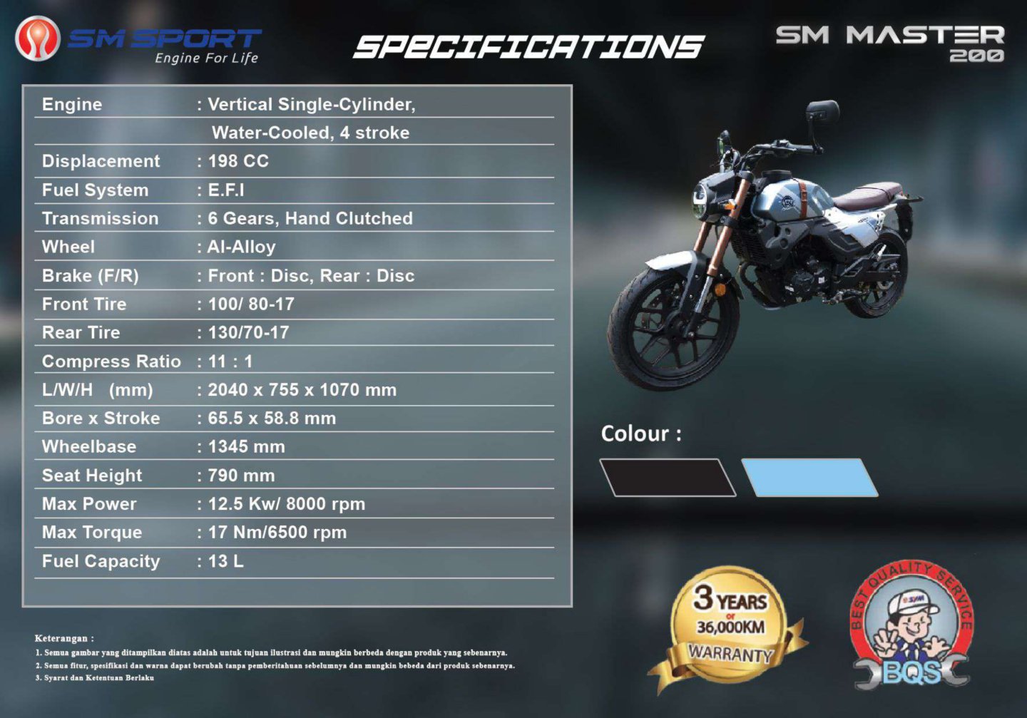 SM MASTER 200 SM SPORT Mforce Indonesia